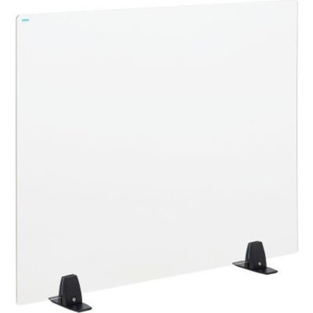 GEC Interion Freestanding Clear Desk Divider, 30inW x 24inH 695951
